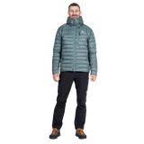 Mountain Equipment Baltoro Men's Jacket in Goblin Blue - Front On Model