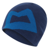 Mountain Equipment Branded Knitted Beanie in Admiral/Atlantic - Front