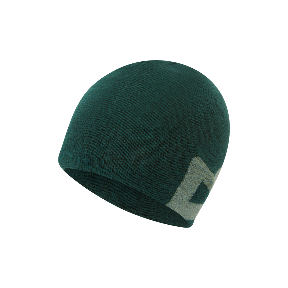 Mountain Equipment Branded Knitted Beanie in Pine/Sage - Front