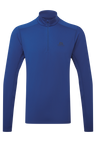 Mountain Equipment Cerrig Men's LS Zip T in Admiral Blue - Front