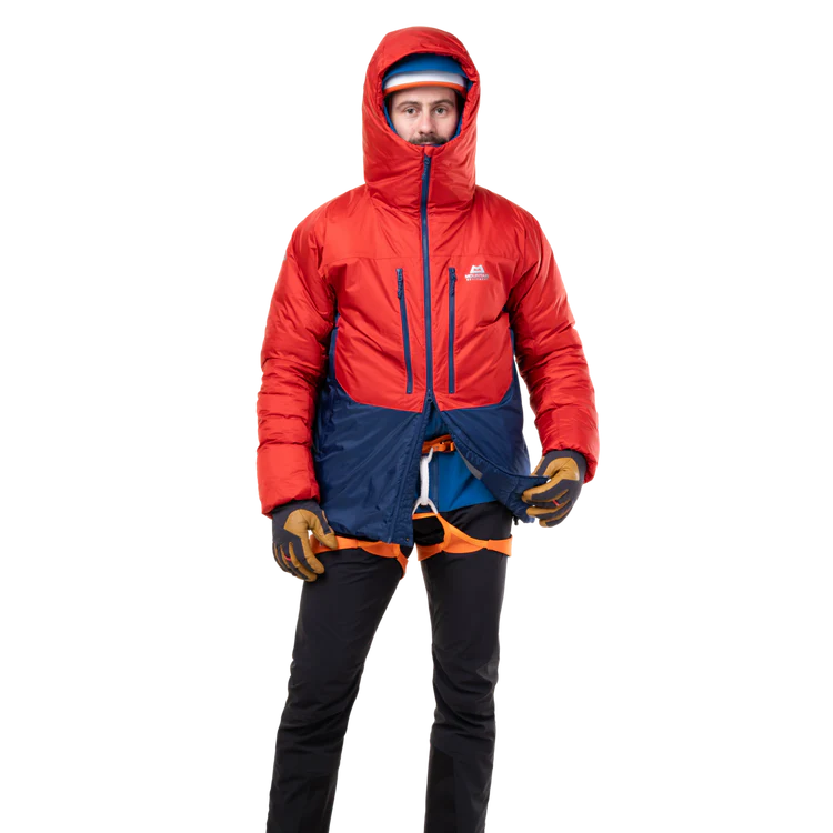 Mountain Equipment Citadel Men's Jacket in Admiral/Chili - Centre Front Zip