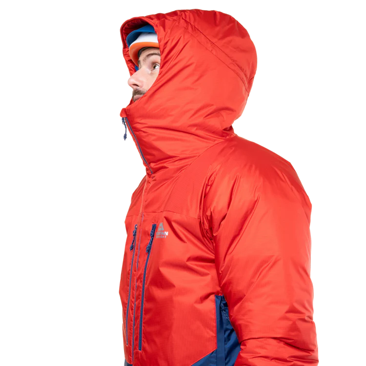 Mountain Equipment Citadel Men's Jacket in Admiral/Chili - Hood