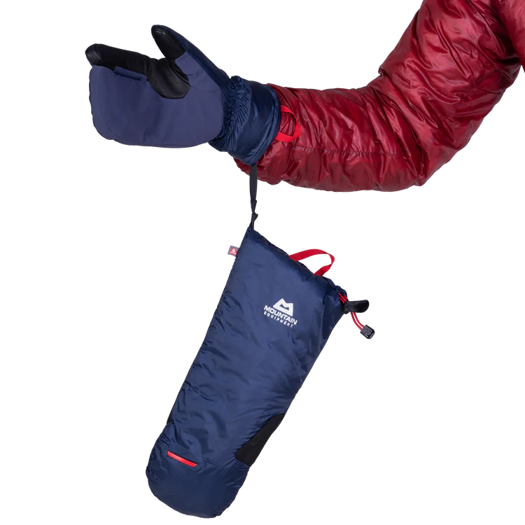 Mountain Equipment Citadel Mitt in Cosmos/Black - Drawcord Detail