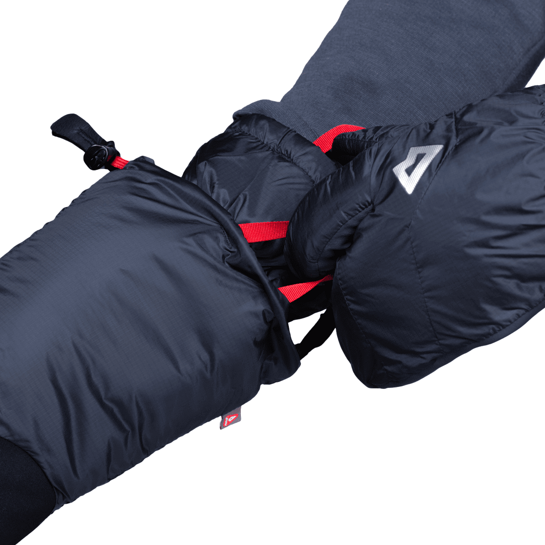 Mountain Equipment Citadel Mitt in Cosmos/Black - Wrist Tether Detail