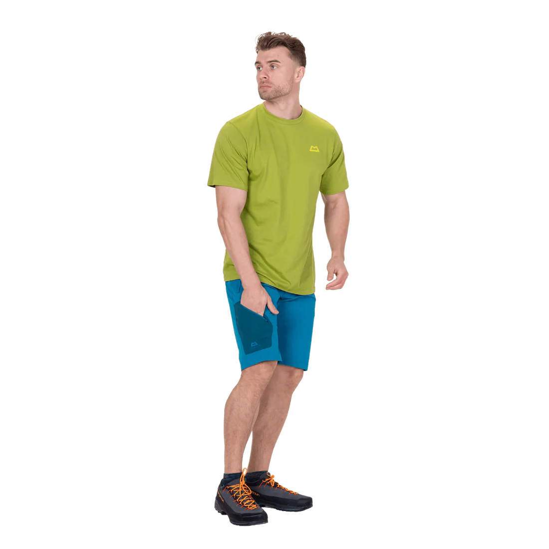 Mountain Equipment Comici Men's Short in Alto/Majolica - Walking Front Model