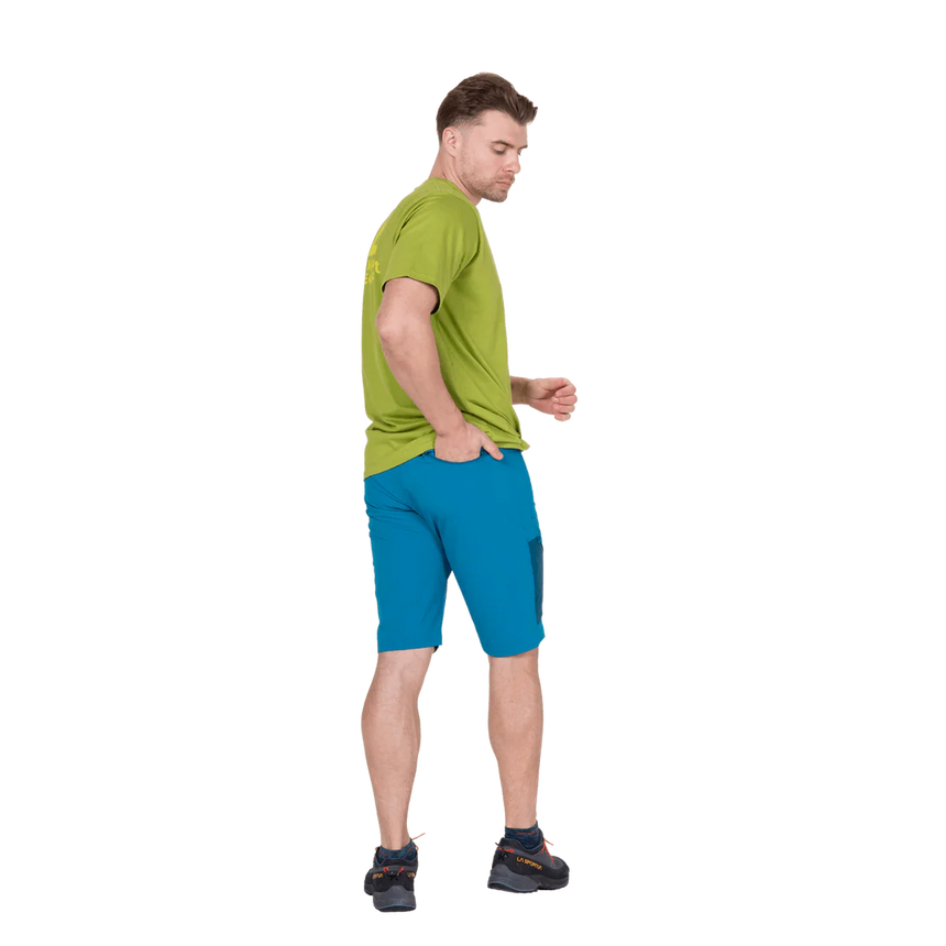 Mountain Equipment Comici Men's Short in Alto/Majolica - Walking Side Model