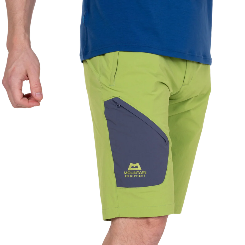Mountain Equipment Comici Men's Short in Cactus/Ombre - Belt Detail