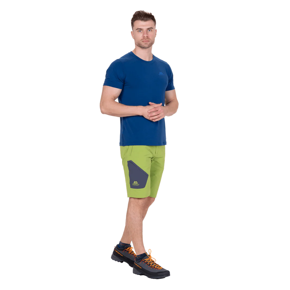 Mountain Equipment Comici Men's Short in Cactus/Ombre - Front Model