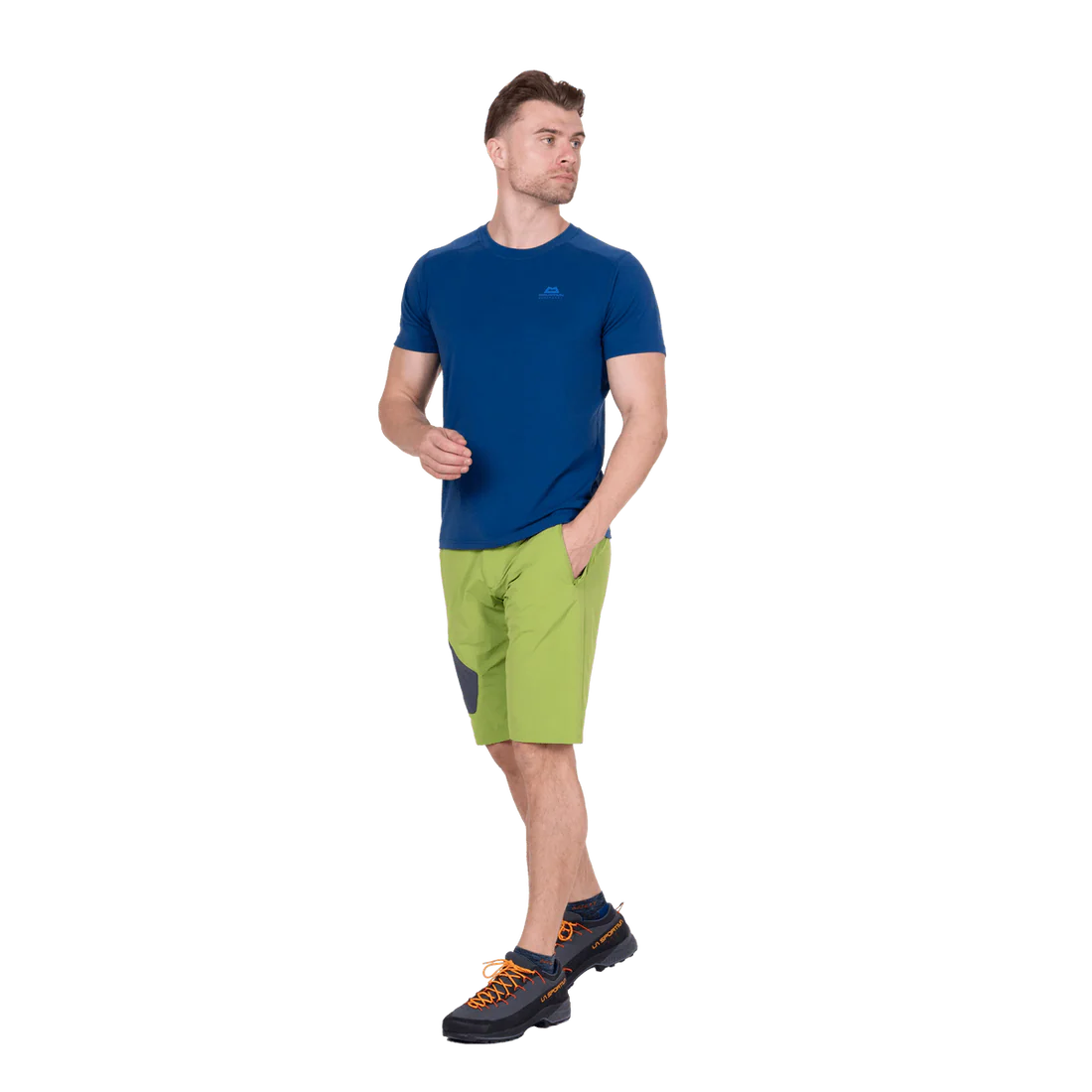 Mountain Equipment Comici Men's Short in Cactus/Ombre - Pocket Detail
