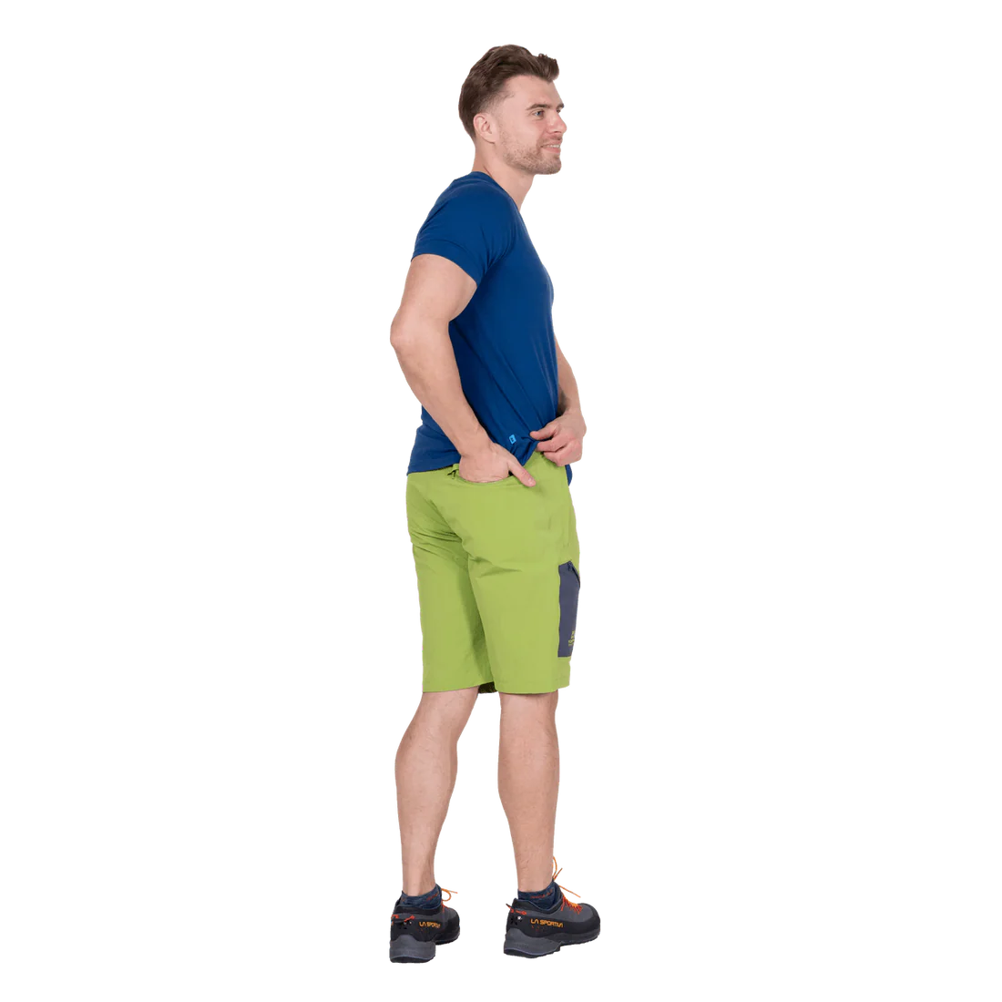 Mountain Equipment Comici Men's Short in Cactus/Ombre - Walking Back Model