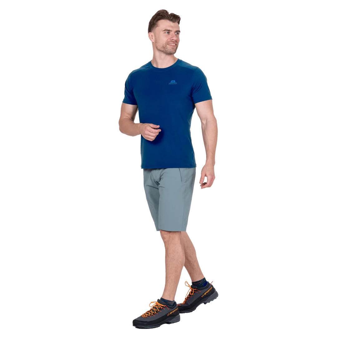Mountain Equipment Comici Men's Short in Goblin Blue - Side Model