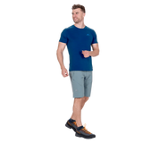 Mountain Equipment Comici Men's Short in Goblin Blue - Walking Front Model