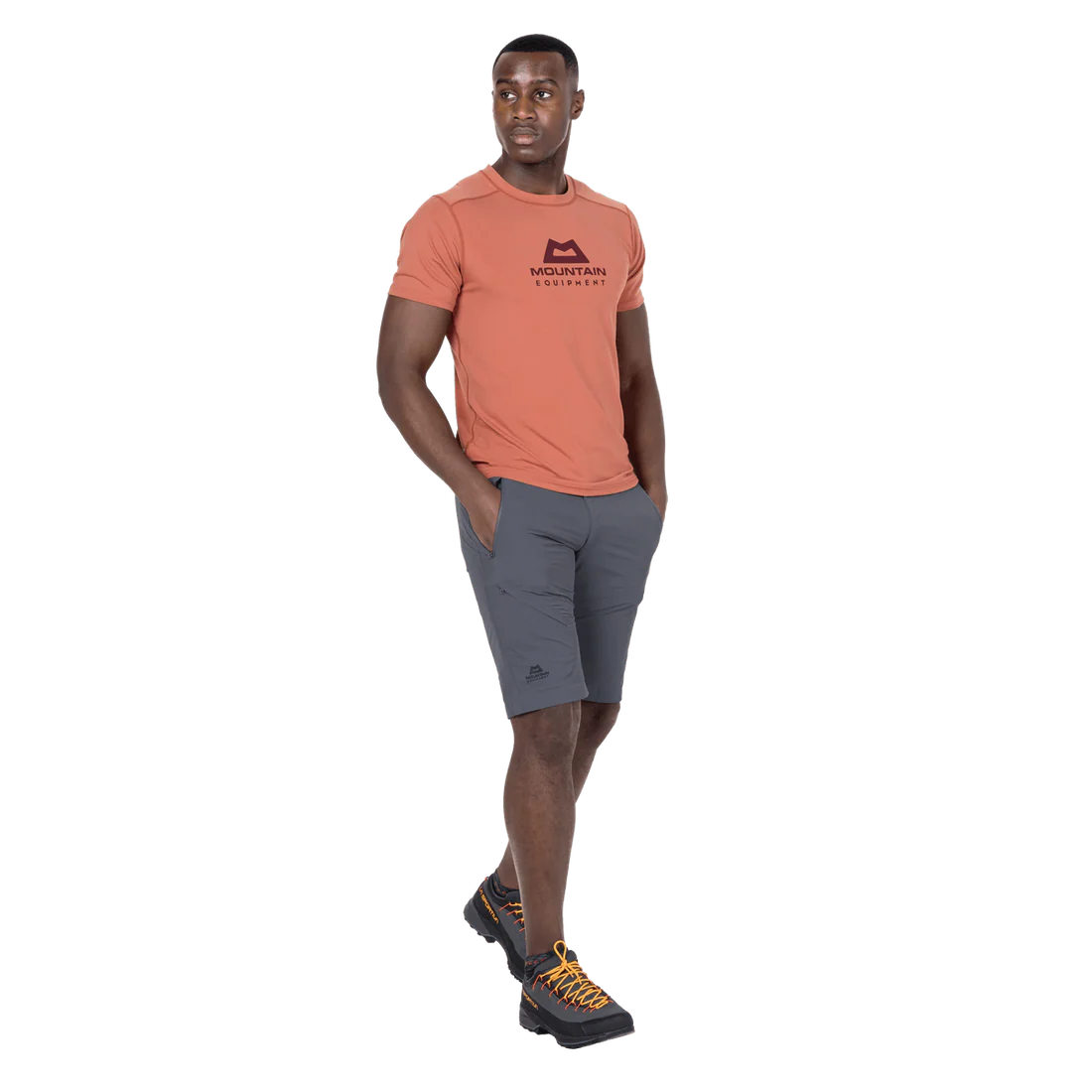Mountain Equipment Comici Men's Short in Ombre Blue - Side Model