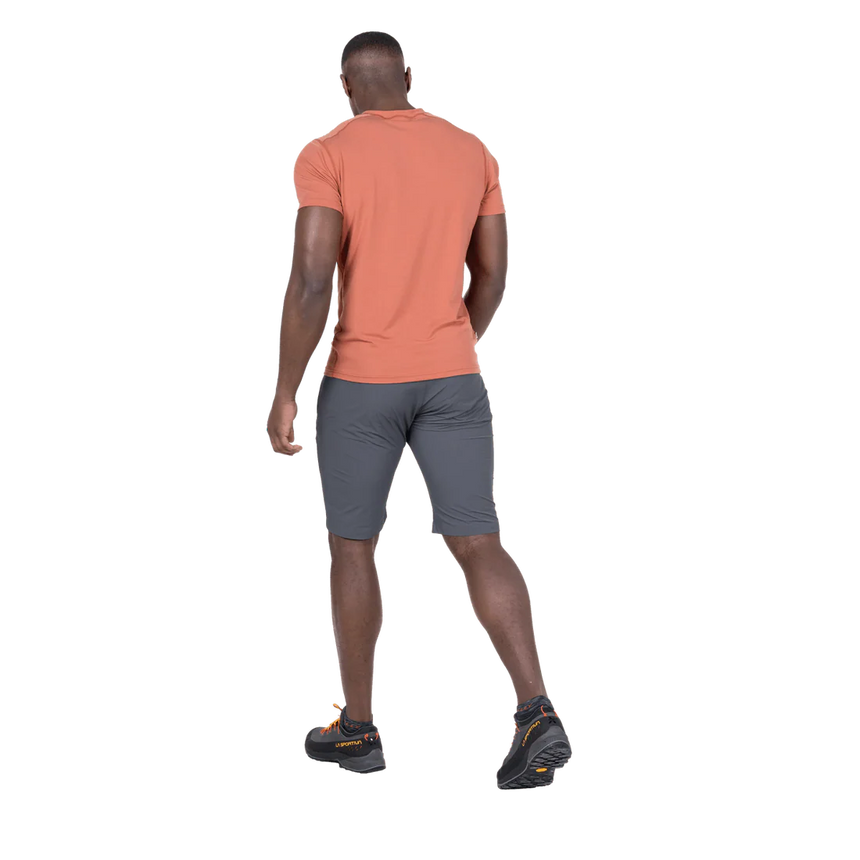 Mountain Equipment Comici Men's Short in Ombre Blue - Three Quarter Model