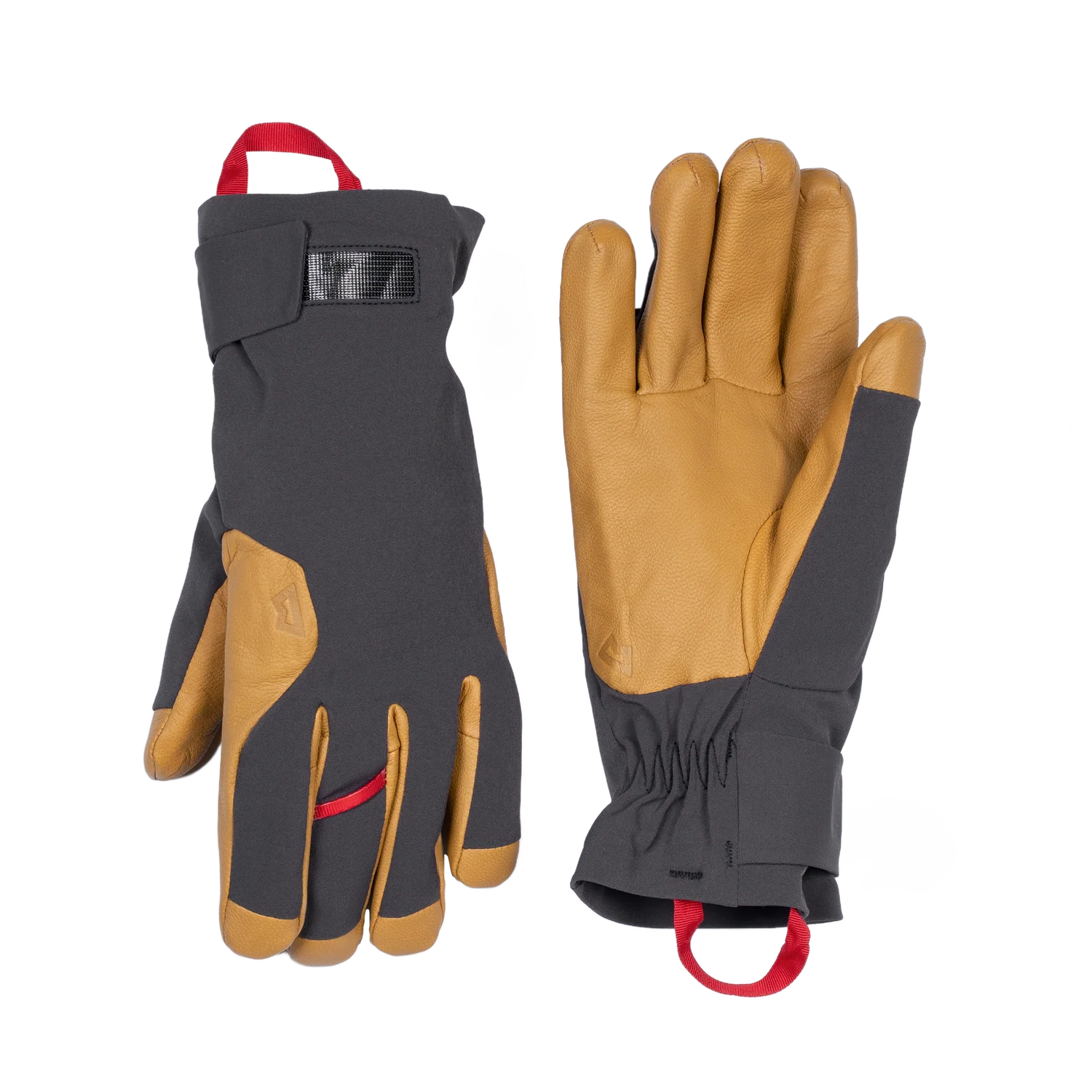 Mountain Equipment Direkt Gauntlet in Obsidian/Tan - Paired Side View