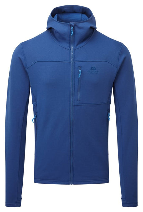 Mountain Equipment Durian Hooded Men's Jacket in Admiral Blue - Front