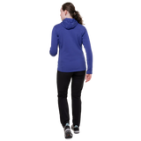 Mountain Equipment Durian Hooded Women's Jacket in Clematis - Back Fit