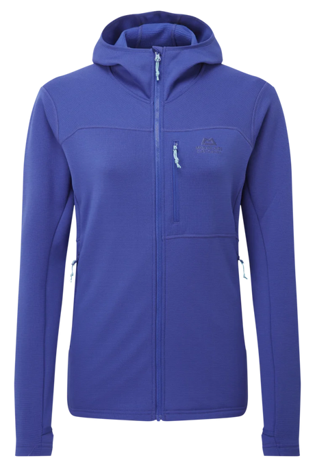 Mountain Equipment Durian Hooded Women's Jacket in Clematis - Front