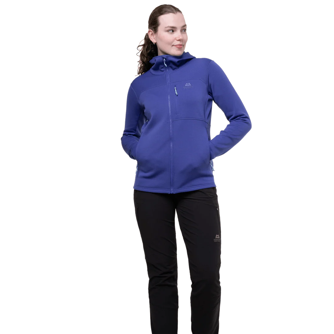 Mountain Equipment Durian Hooded Women's Jacket in Clematis - Hand Warmer Pockets