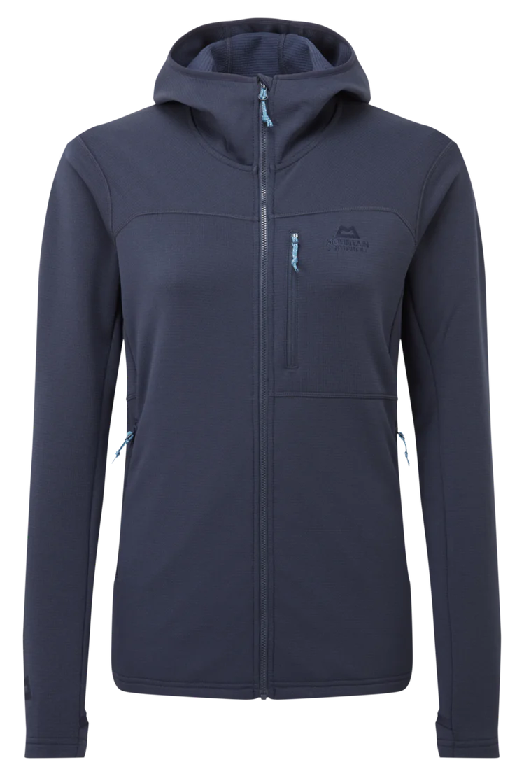 Mountain Equipment Durian Hooded Women's Jacket in Cosmos - Front