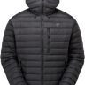 Mountain Equipment Earthrise Hooded Men's Jacket in Black/Black - Front
