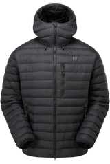 Mountain Equipment Earthrise Hooded Men's Jacket in Black/Black - Front
