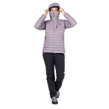 Mountain Equipment Earthrise Hooded Women's Jacket in Allium - hood up