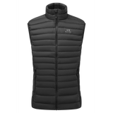 Mountain Equipment Earthrise Men's Vest in Black/Black - flat lay