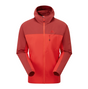 Mountain Equipment Echo Hooded Men's Jacket in Chili Red/Merlot - Flat Lay
