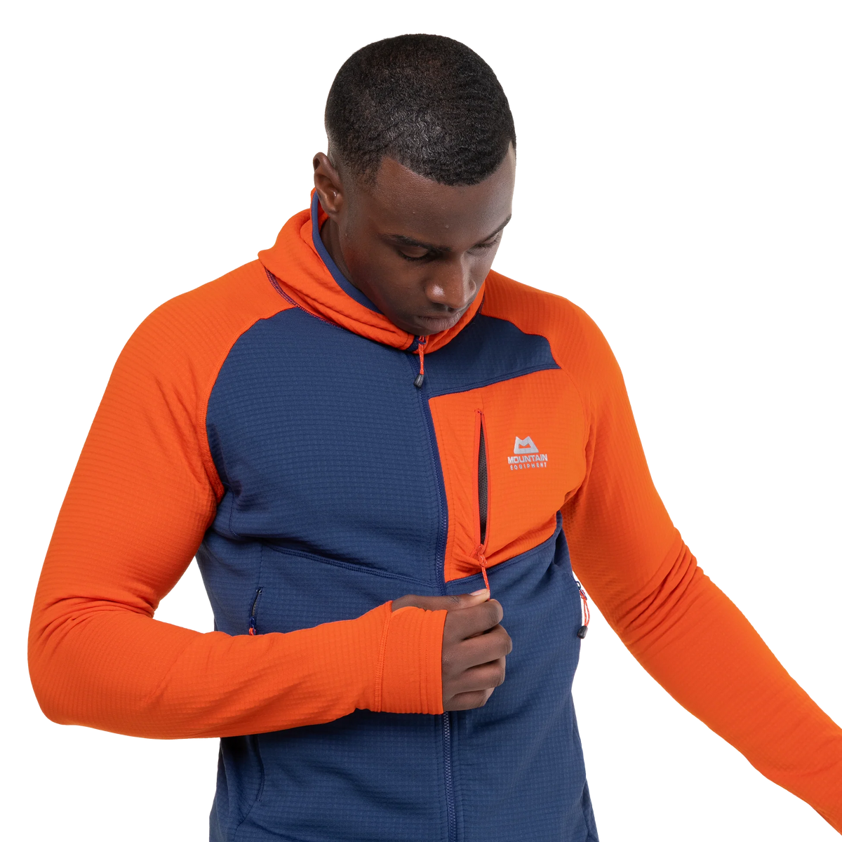 Mountain EquipmentMountain Equipment Eclipse Hooded Men's Jacket Medieval/Cardinal Outdoor Action model chest pocket