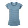 Mountain Equipment Equinox Women's Tee in Bluefin Stripe - Front