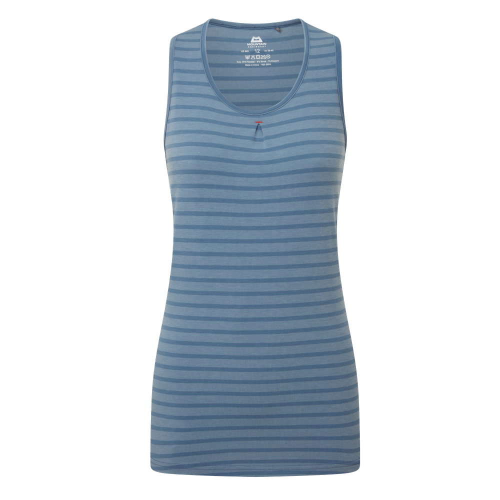 Mountain Equipment Equinox Women's Vest in Bluefin Stripe - Front