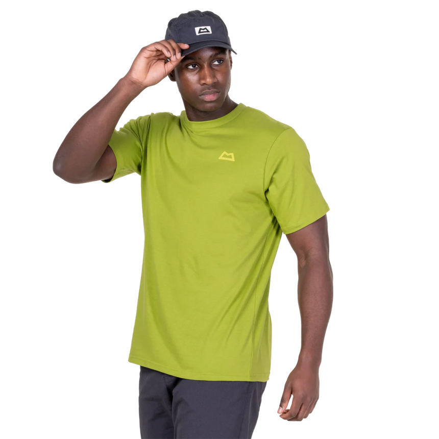 Mountain Equipment Everest Men's Tee in Cactus - On Model Three Quarter