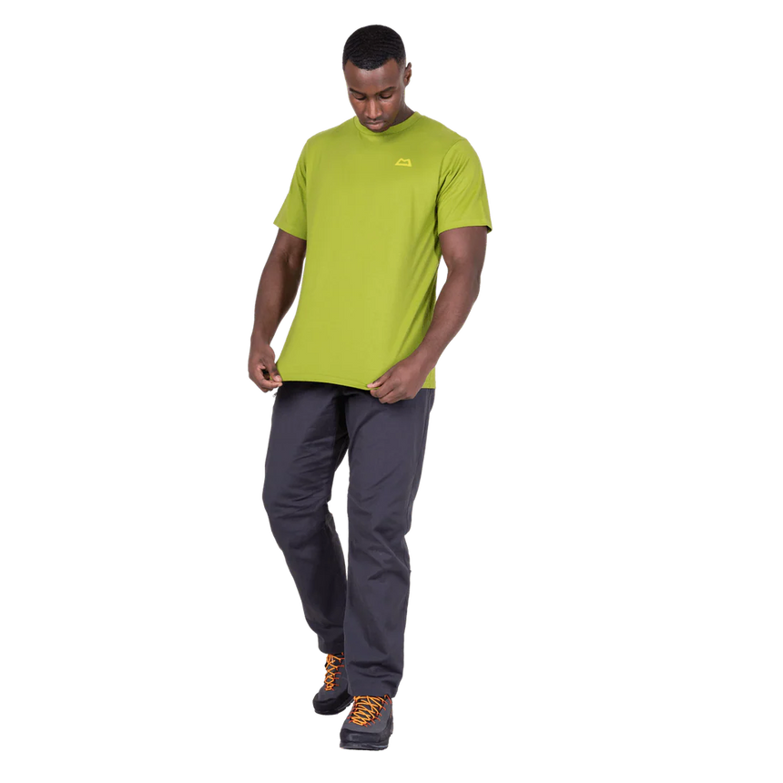 Mountain Equipment Everest Men's Tee in Cactus - On Model Walking Front