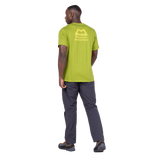 Mountain Equipment Everest Men's Tee in Cactus - On Model Walking Side