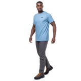 Mountain Equipment Everest Men's Tee in Heritage Blue - On Model Back