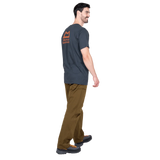 Mountain Equipment Everest Men's Tee in Ombre Blue - On Model Side