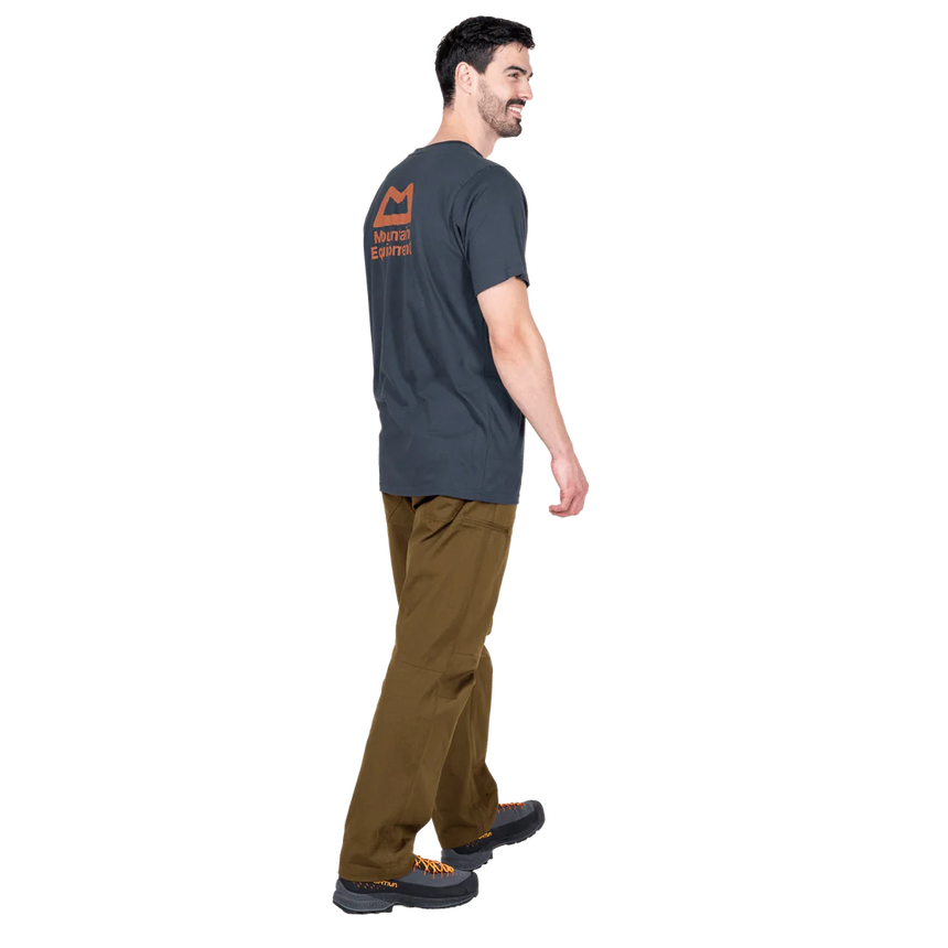 Mountain Equipment Everest Men's Tee in Ombre Blue - On Model Side