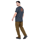 Mountain Equipment Everest Men's Tee in Ombre Blue - On Model Walking Front