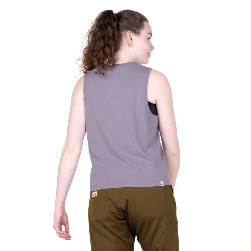 Mountain Equipment Fairhead Women's Tank in Allium - Back model view