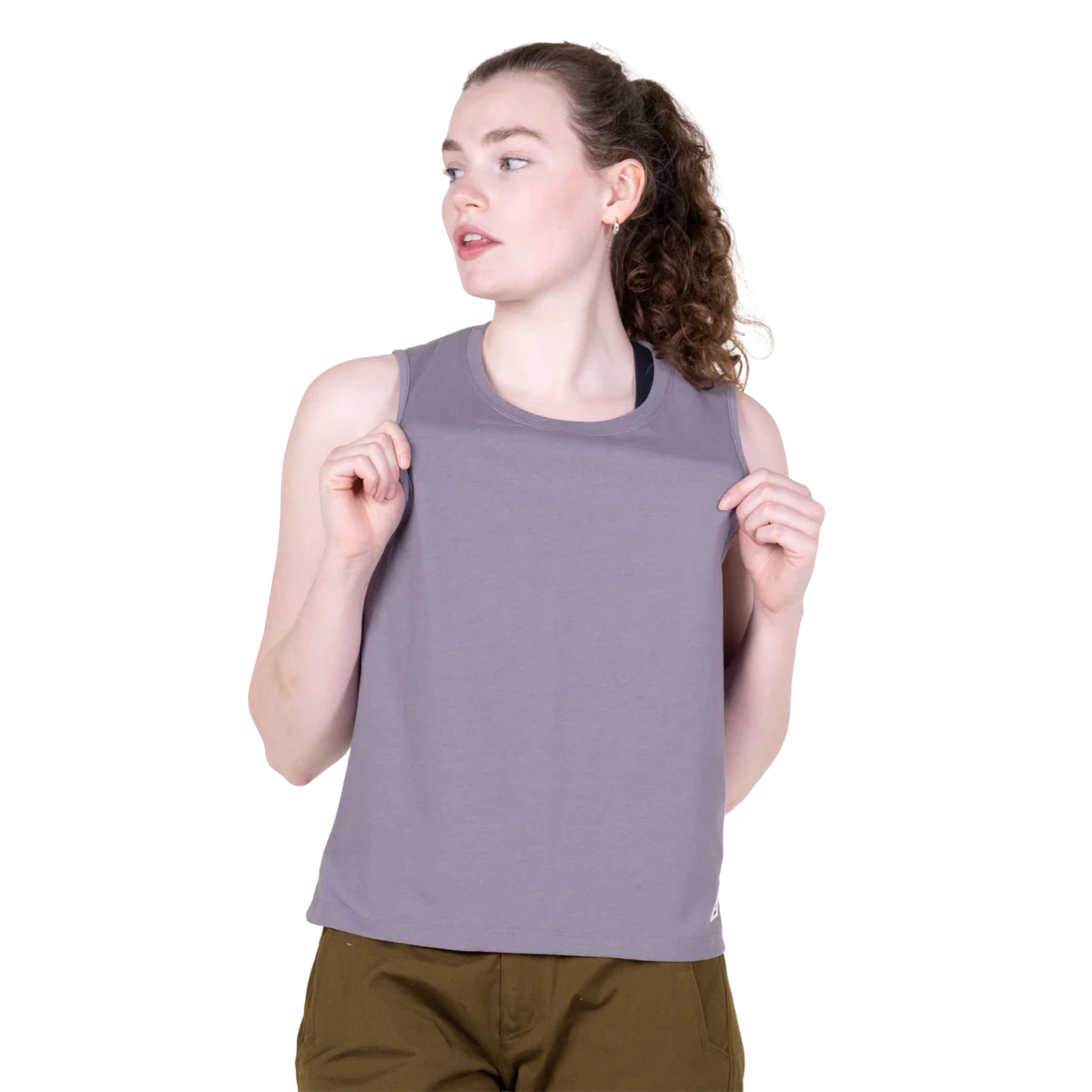 Mountain Equipment Fairhead Women's Tank in Allium - Front model view