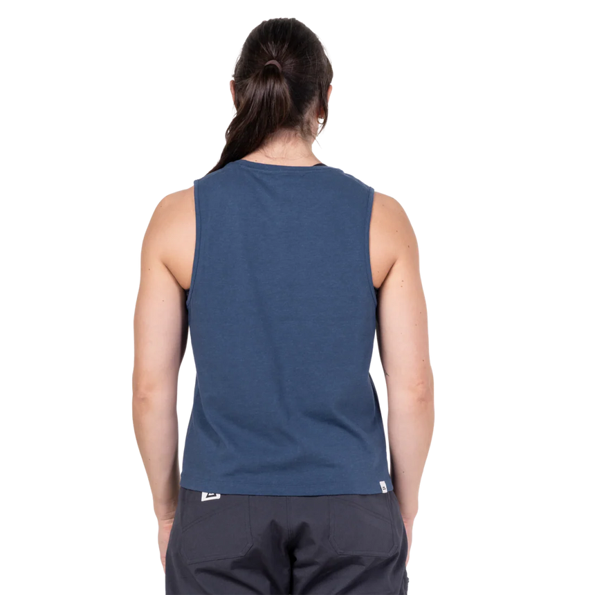 Mountain Equipment Fairhead Women's Tank in Dusk - Back model view