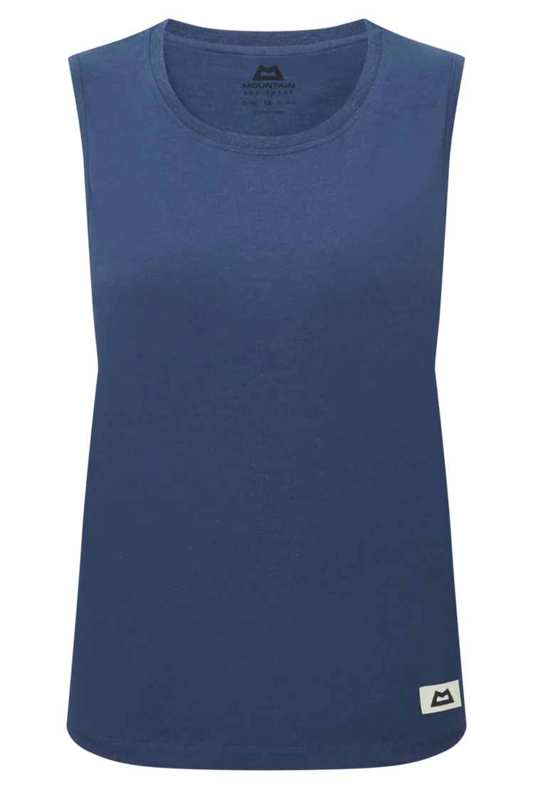 Mountain Equipment Fairhead Women's Tank in Dusk - Front flat lay