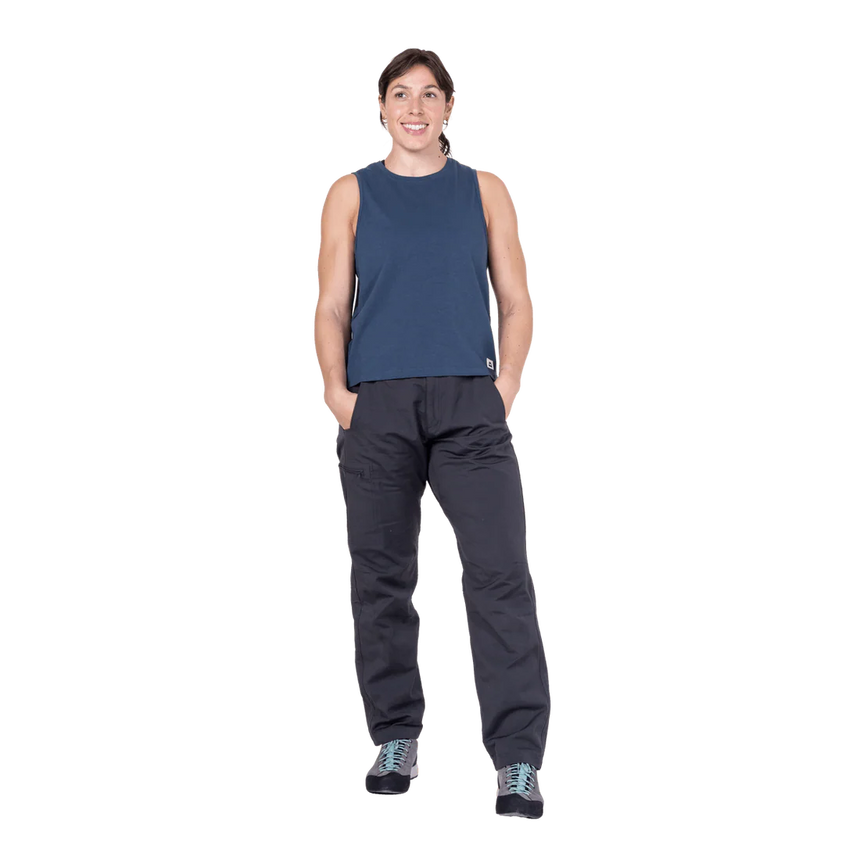 Mountain Equipment Fairhead Women's Tank in Dusk - Front full length model view