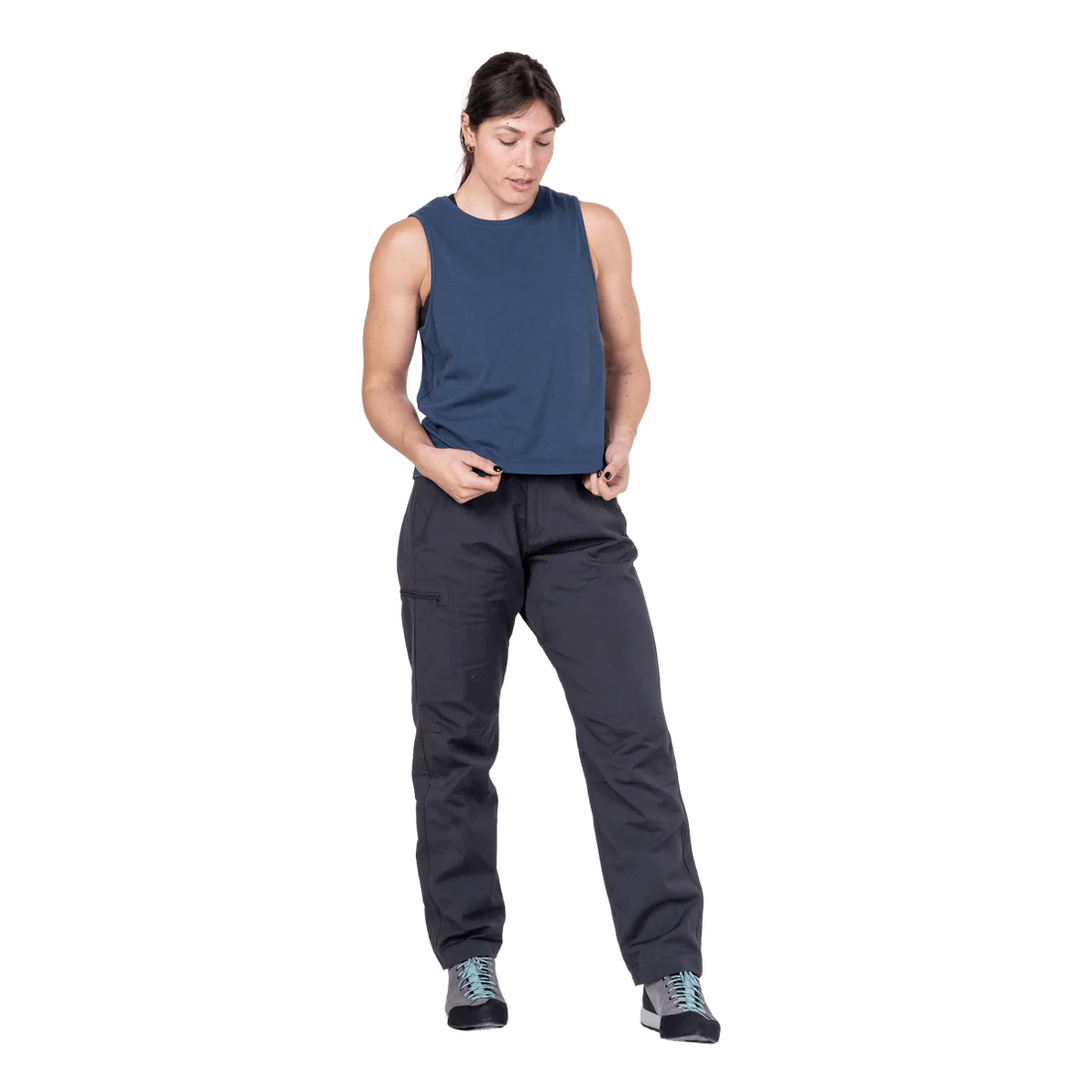 Mountain Equipment Fairhead Women's Tank in Dusk - Front model view