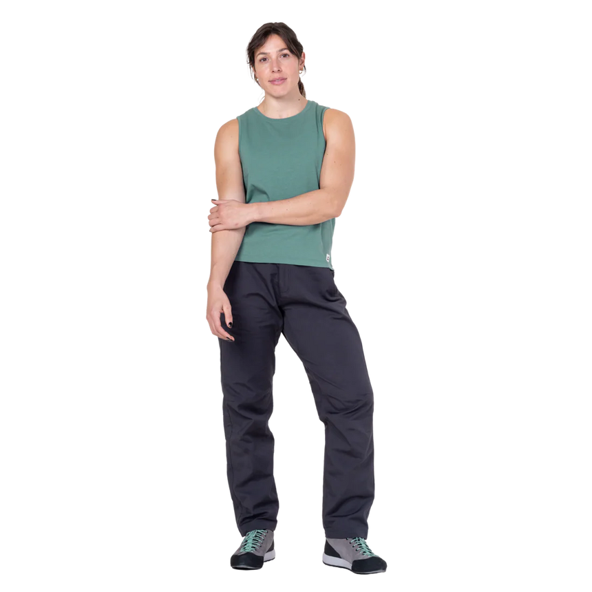 Mountain Equipment Fairhead Women's Tank in Sage - Front full length model view