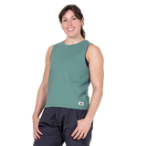 Mountain Equipment Fairhead Women's Tank in Sage - Front model view