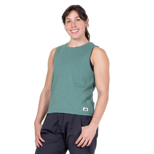 Mountain Equipment Fairhead Women's Tank in Sage - Front model view