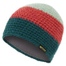 Mountain Equipment Flash Women's Beanie in DTeal/Rosewood/Lichen - Flat Lay