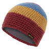 Mountain Equipment Flash Women's Beanie in Merlot/Bscotch/Stella - Flat Lay